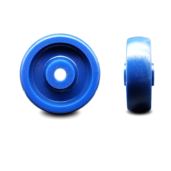 SCC - 4" Solid Polyurethane Wheel Only - 1/2" Bore - 400 lbs Capacity